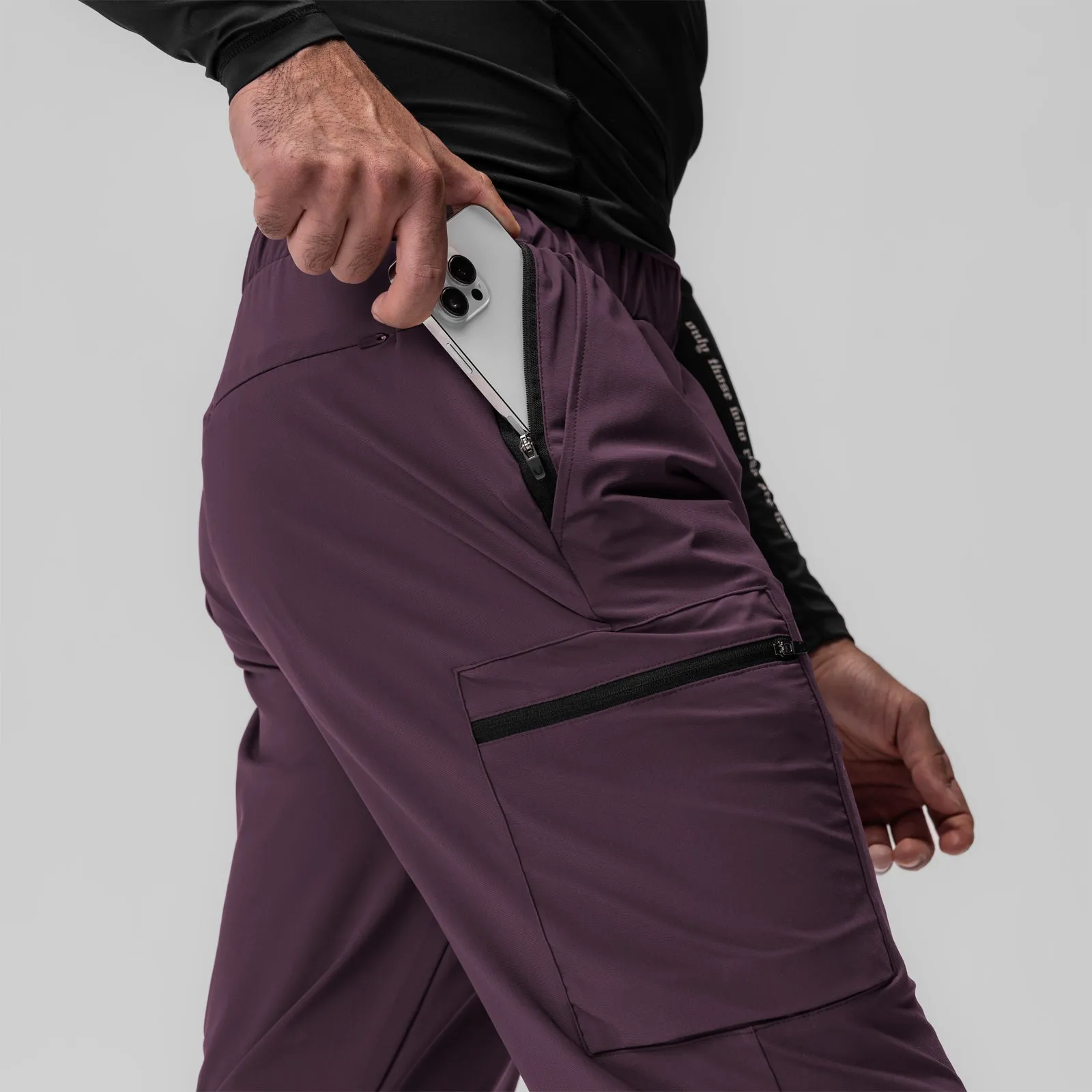 0656. Tetra-Lite® Standard Zip Jogger - Deep Purple "Cyber"