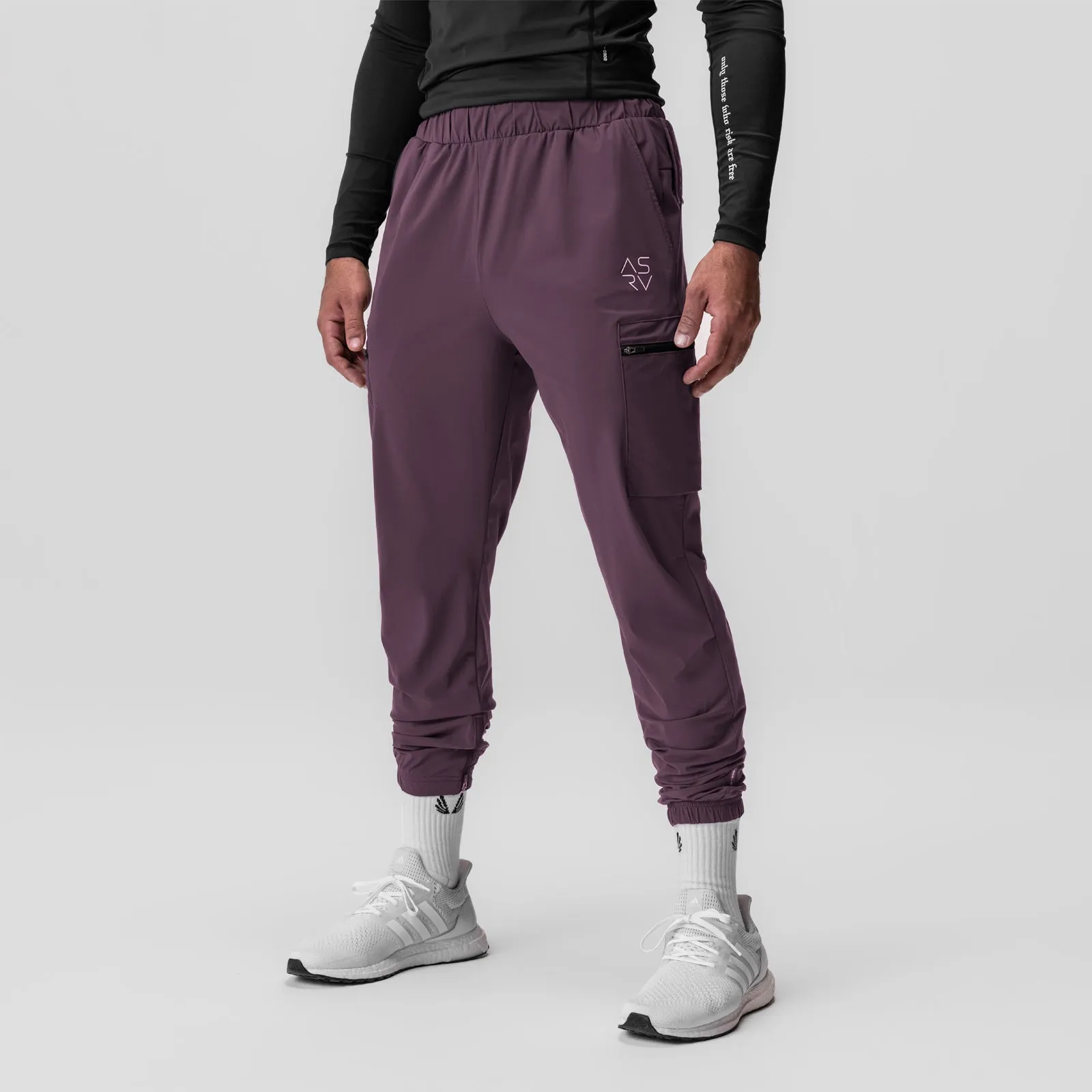 0656. Tetra-Lite® Standard Zip Jogger - Deep Purple "Cyber"