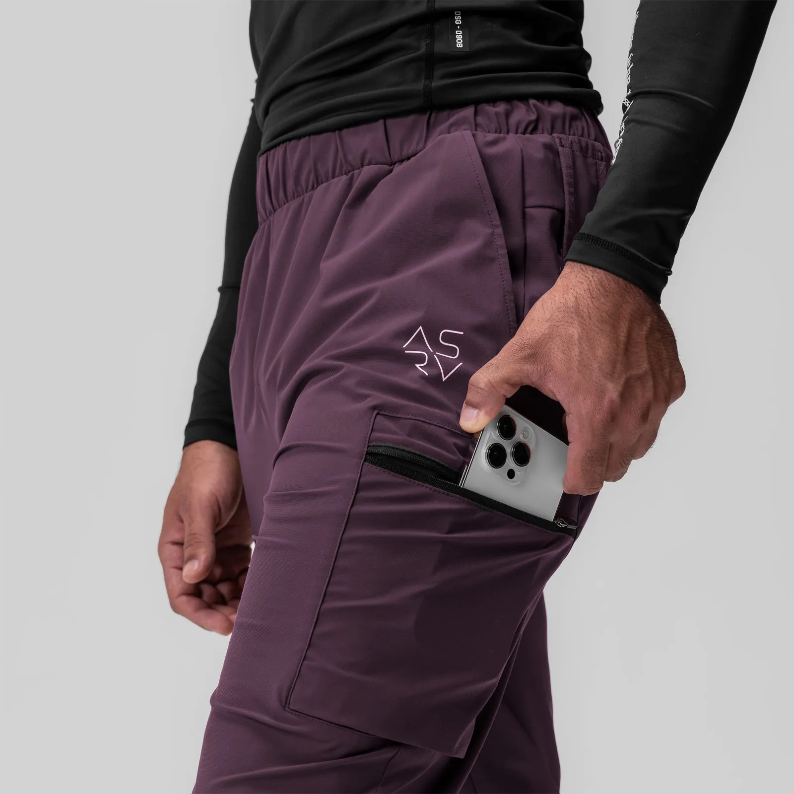 0656. Tetra-Lite® Standard Zip Jogger - Deep Purple "Cyber"