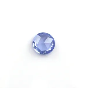 0.72ct 5.7mm Rose Cut Light Blue Sapphire