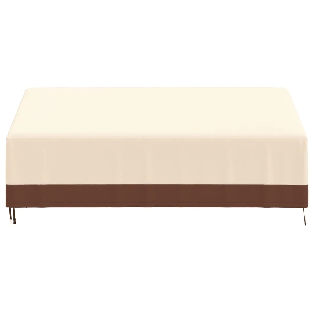 3-Seater Bench Covers 2 pcs 198x97x48/74 cm 600D Oxford Fabric