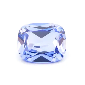 6.70ct 12x10 Cushion Lab Grown Light Purplish Blue Sapphire