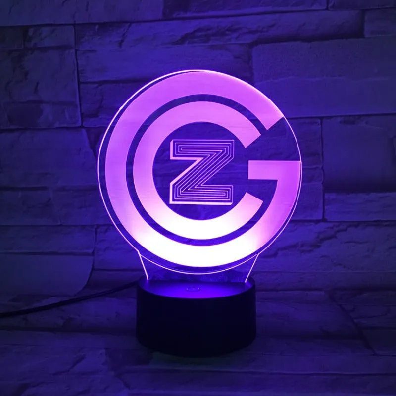 ACG LAMP，Football Grasshopper Club Zurich LOGO 3D lamp 1/3/7/16 colors variations