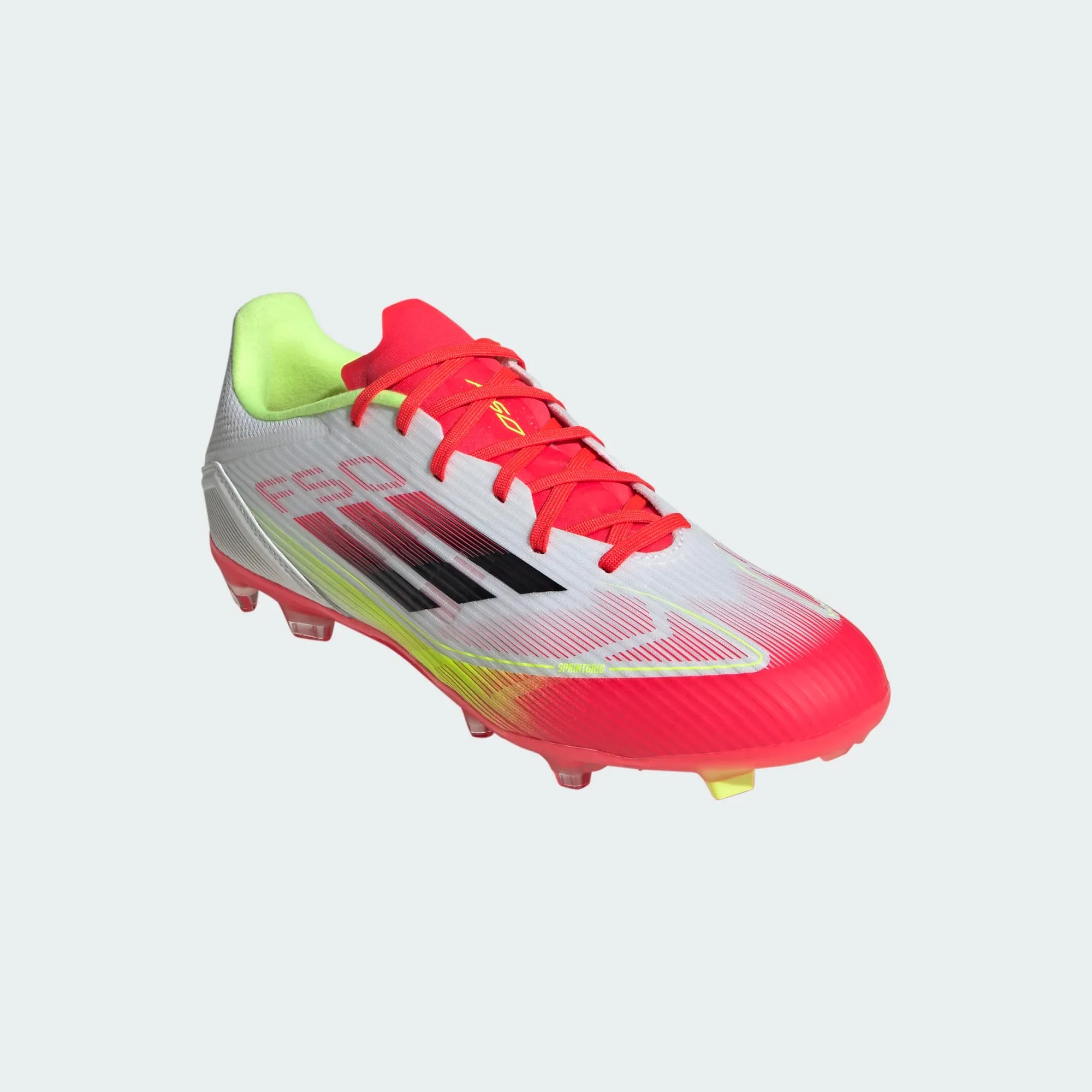 adidas F50 League FG/MG - White/Black/Solar Yellow