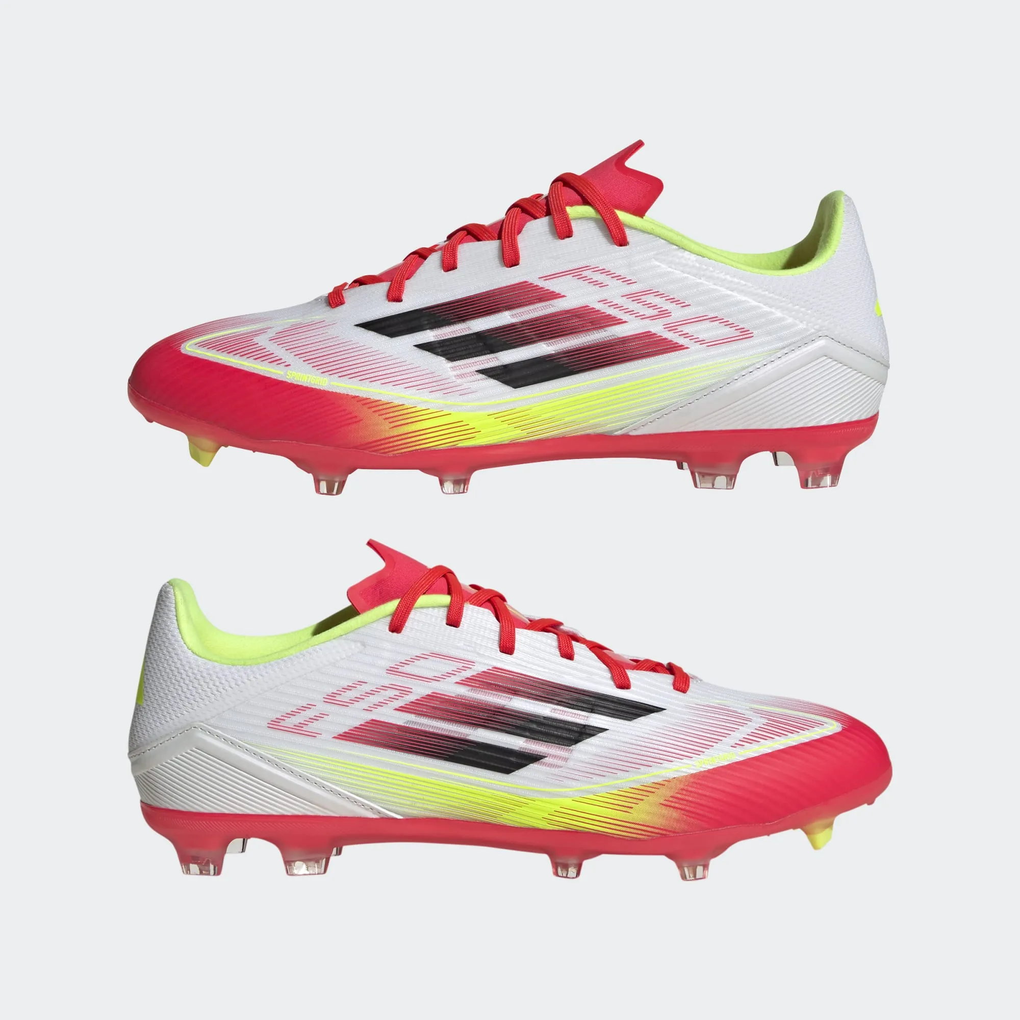 adidas F50 League FG/MG - White/Black/Solar Yellow