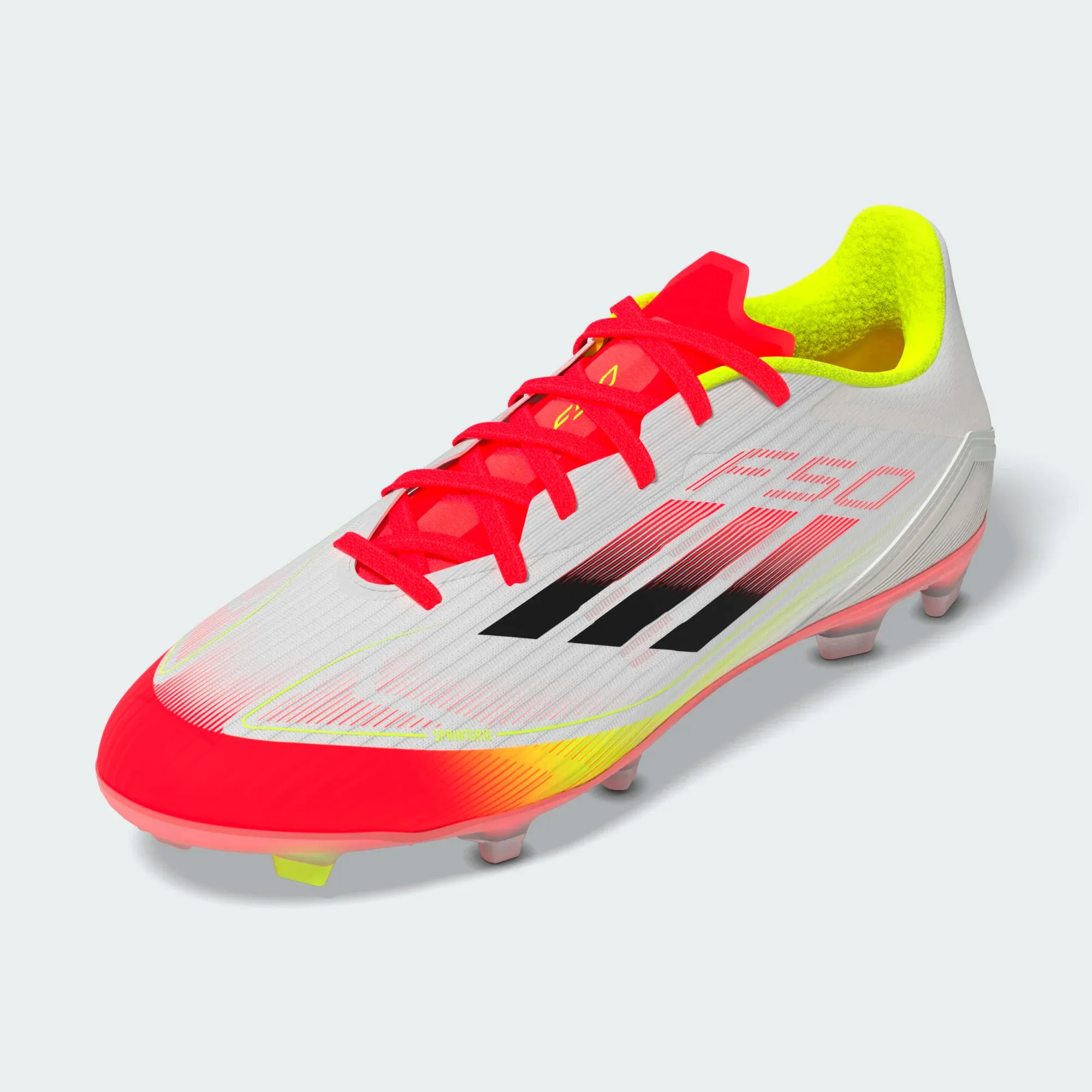 adidas F50 League FG/MG - White/Black/Solar Yellow