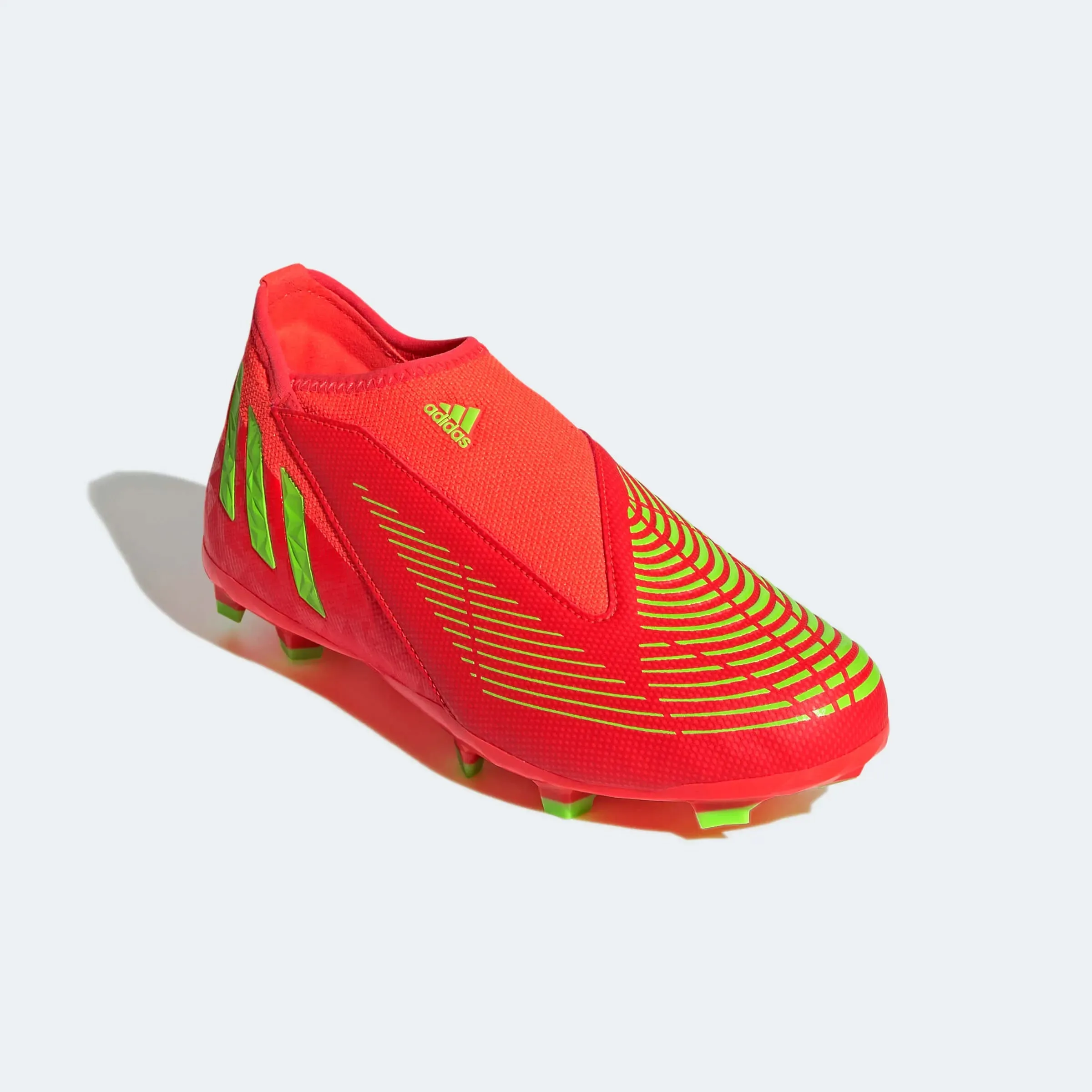 adidas JR Predator Edge .3 Laceless FG - Solar Red-Solar Green