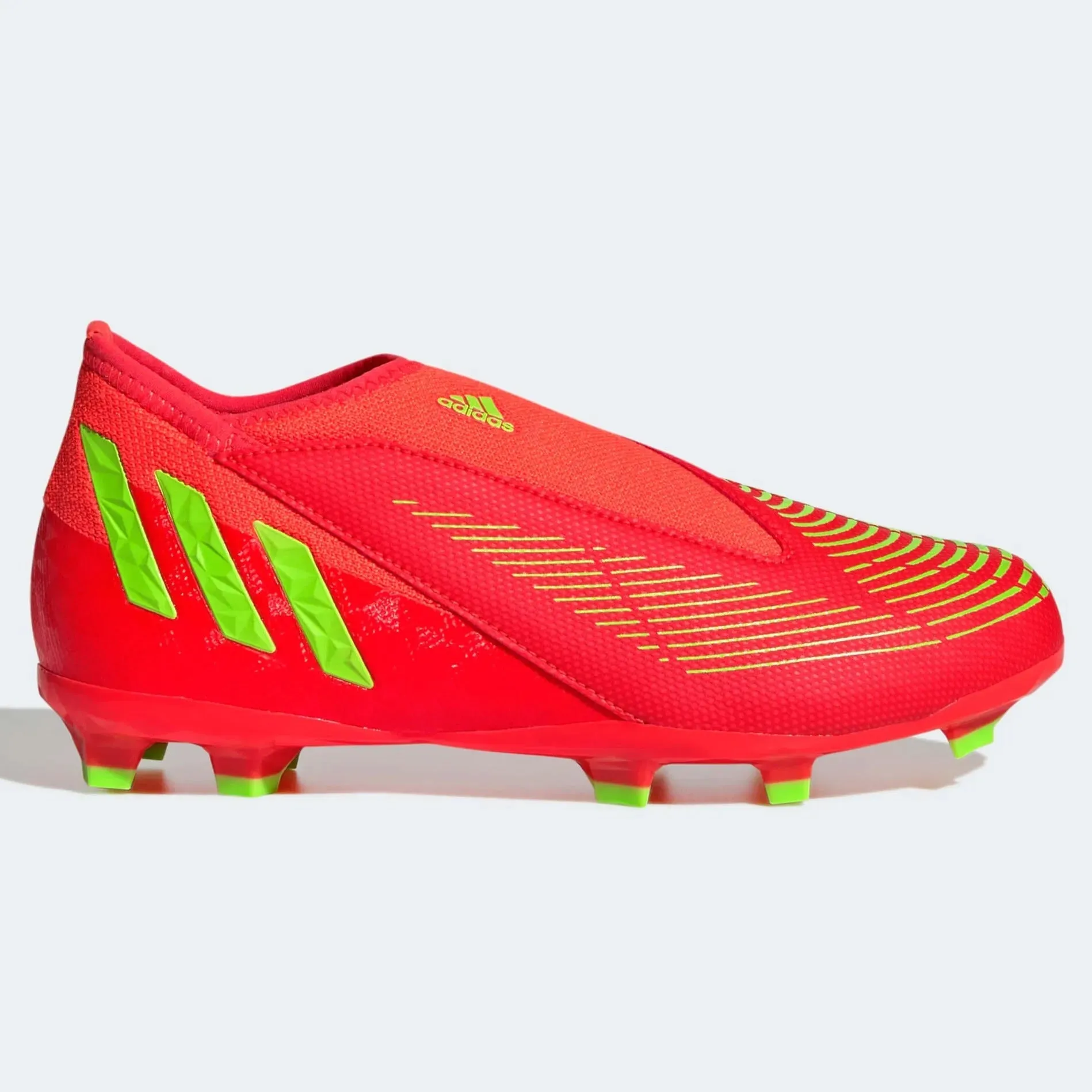 adidas JR Predator Edge .3 Laceless FG - Solar Red-Solar Green