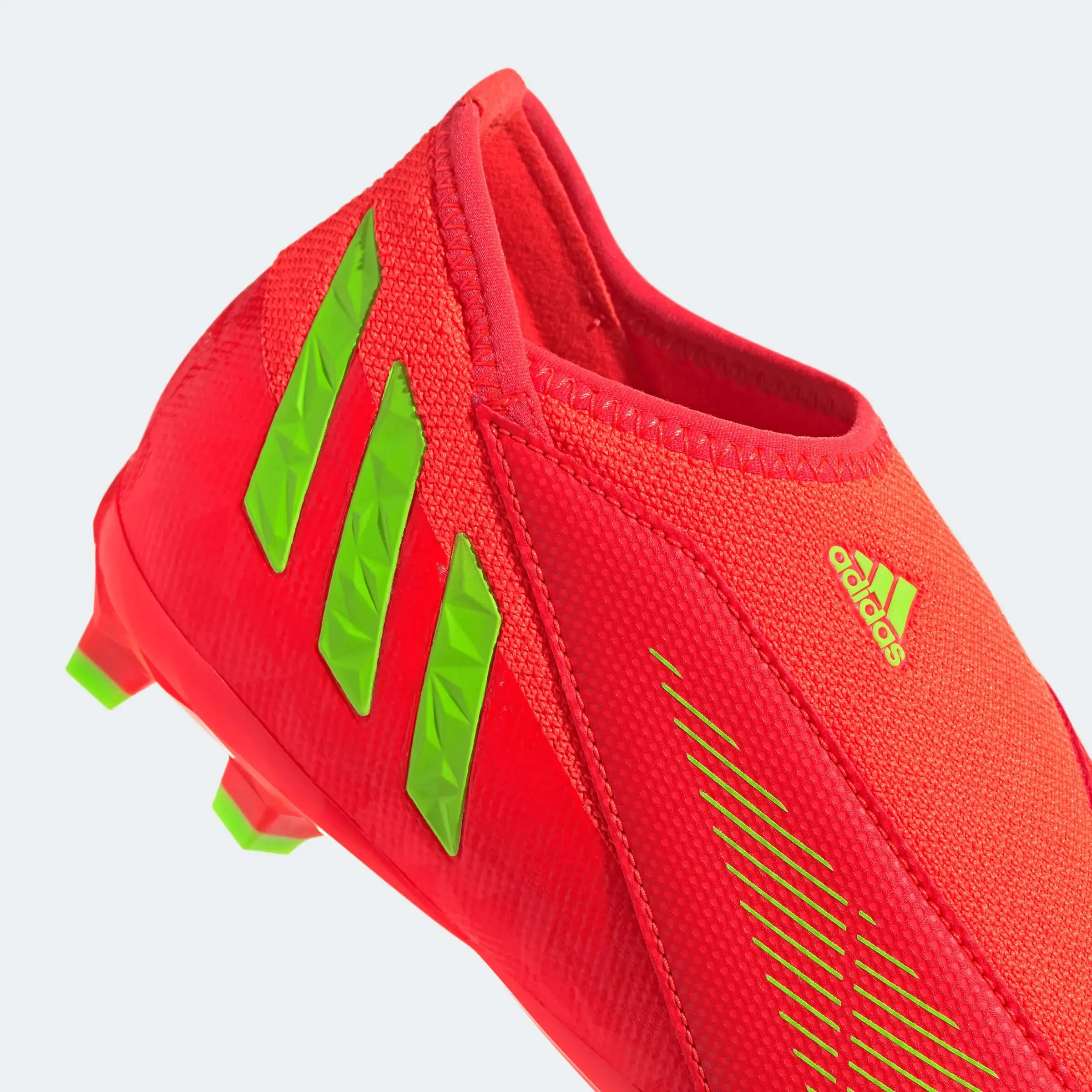 adidas JR Predator Edge .3 Laceless FG - Solar Red-Solar Green