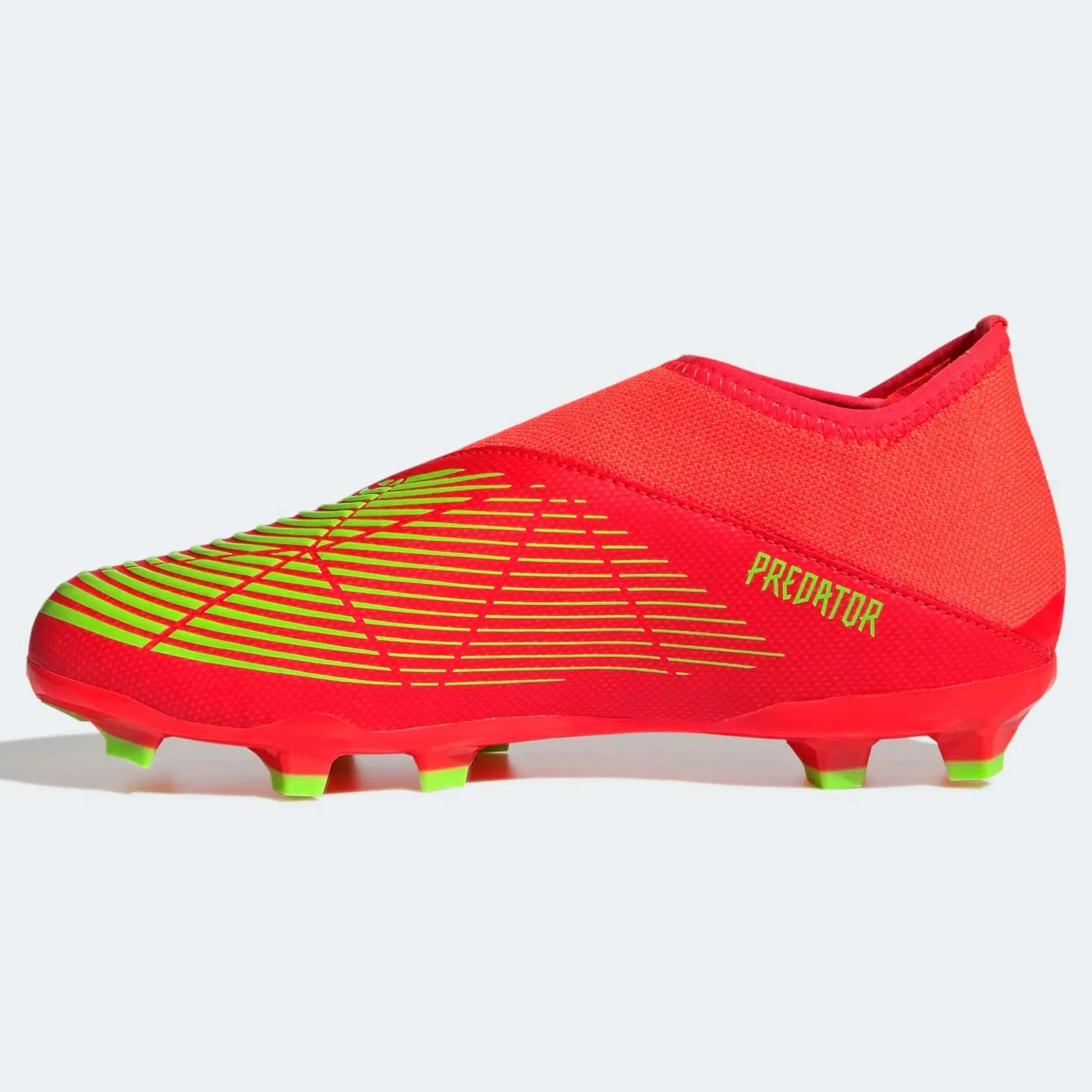 adidas JR Predator Edge .3 Laceless FG - Solar Red-Solar Green