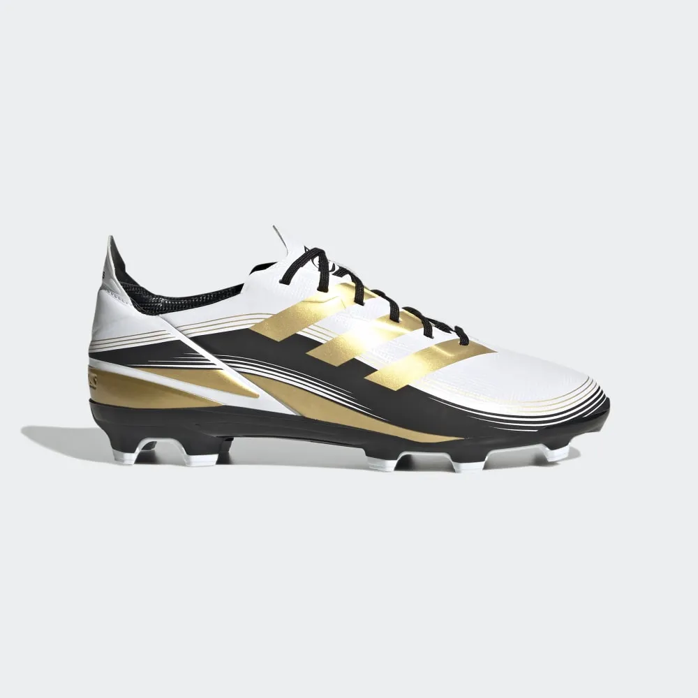 adidas Kid's Game Mode FG J Firm Ground Soccer Cleats White/Gold/Black