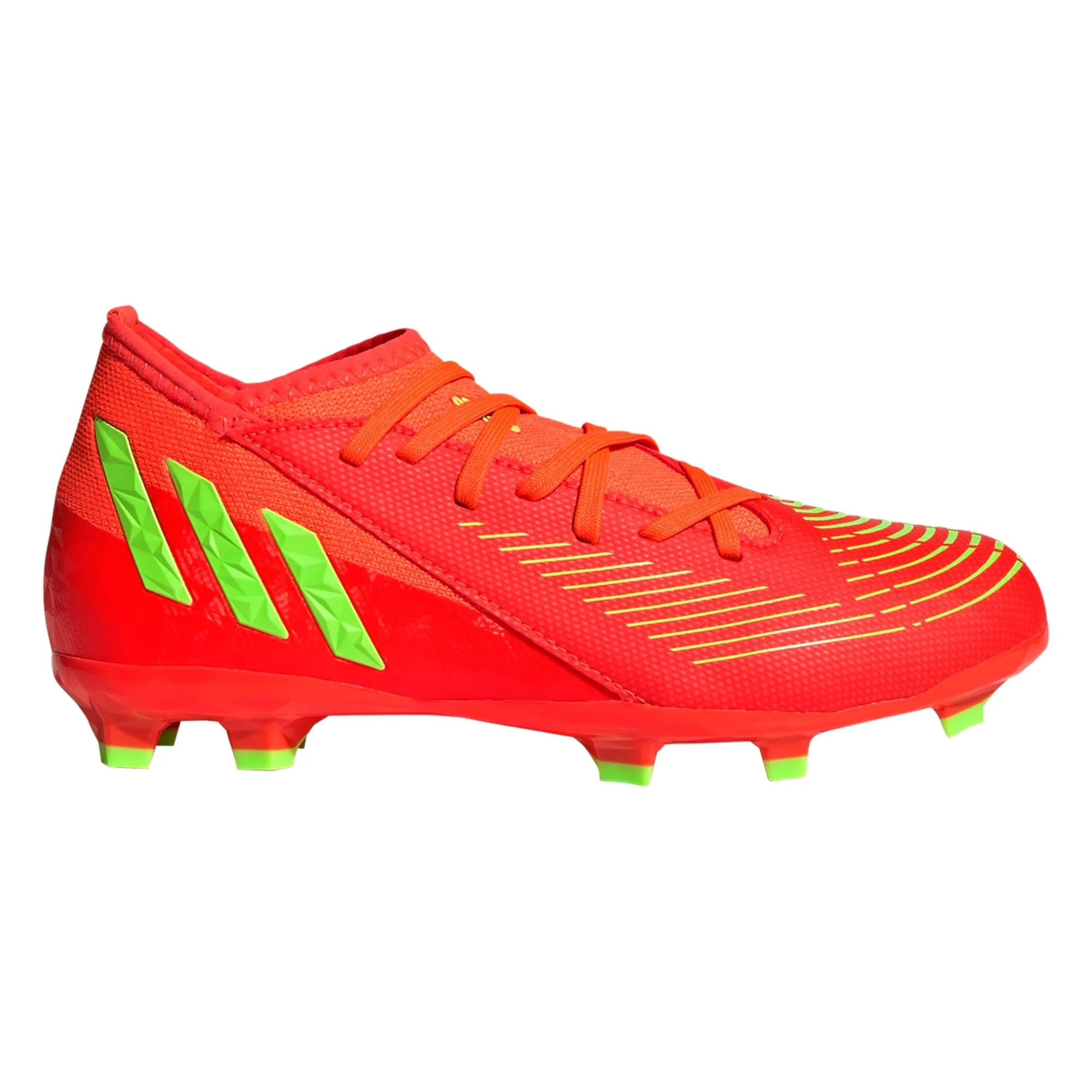 adidas Predator Edge.3 FG Junior Firm Ground Soccer Cleat - Solar Red/Solar Green/Core Black