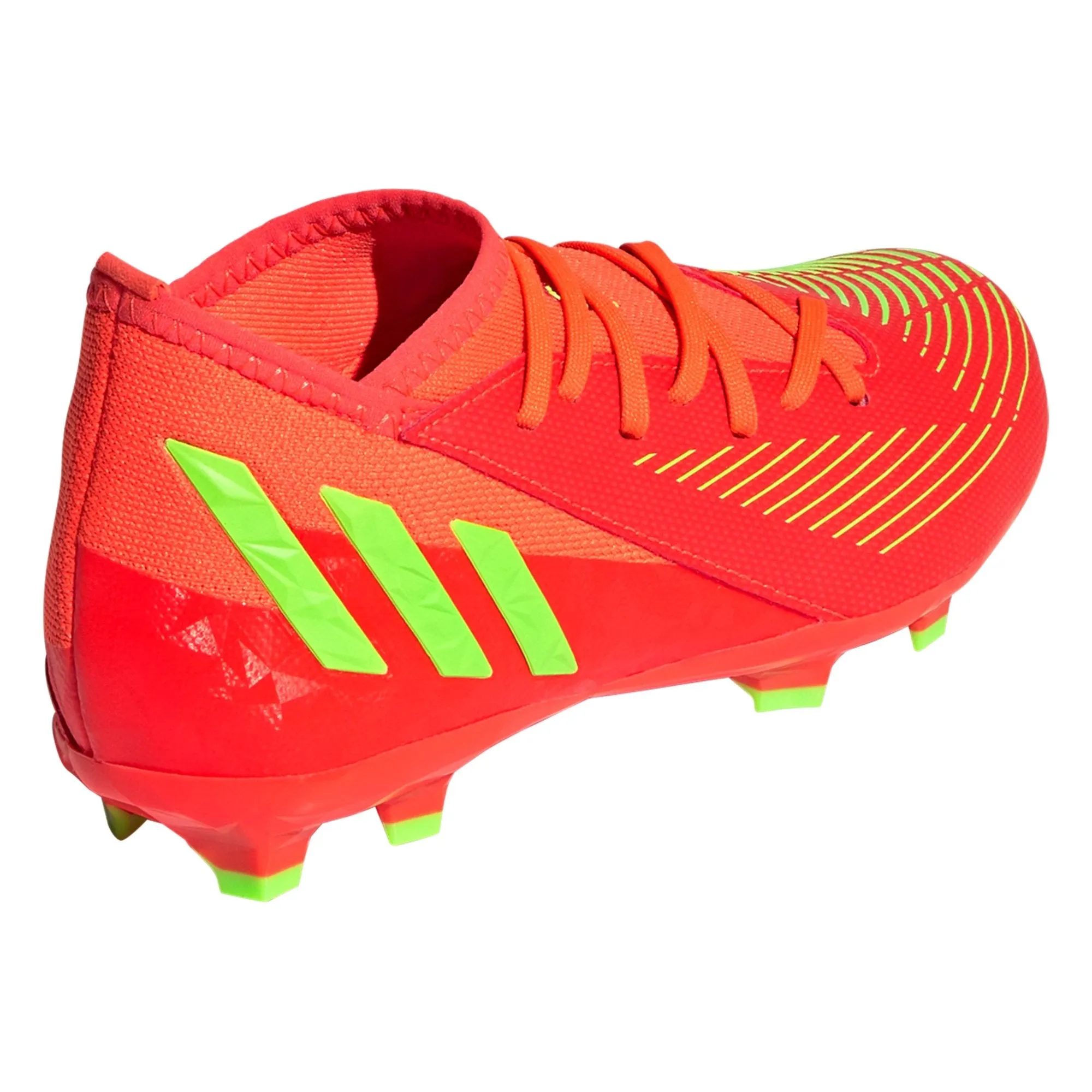 adidas Predator Edge.3 FG Junior Firm Ground Soccer Cleat - Solar Red/Solar Green/Core Black