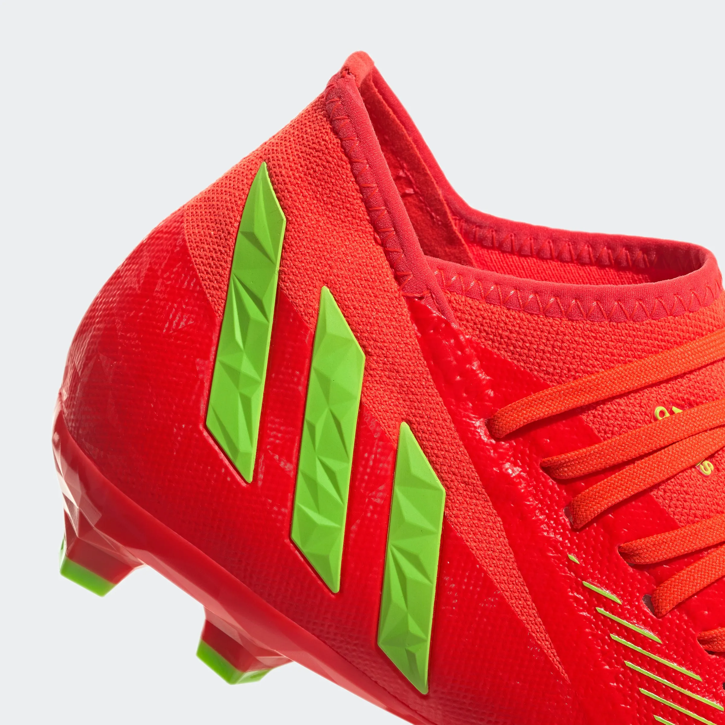 adidas predator Edge.3 Firm Ground Cleats | Solar Red/Team Solar Green/Core Black | Men's