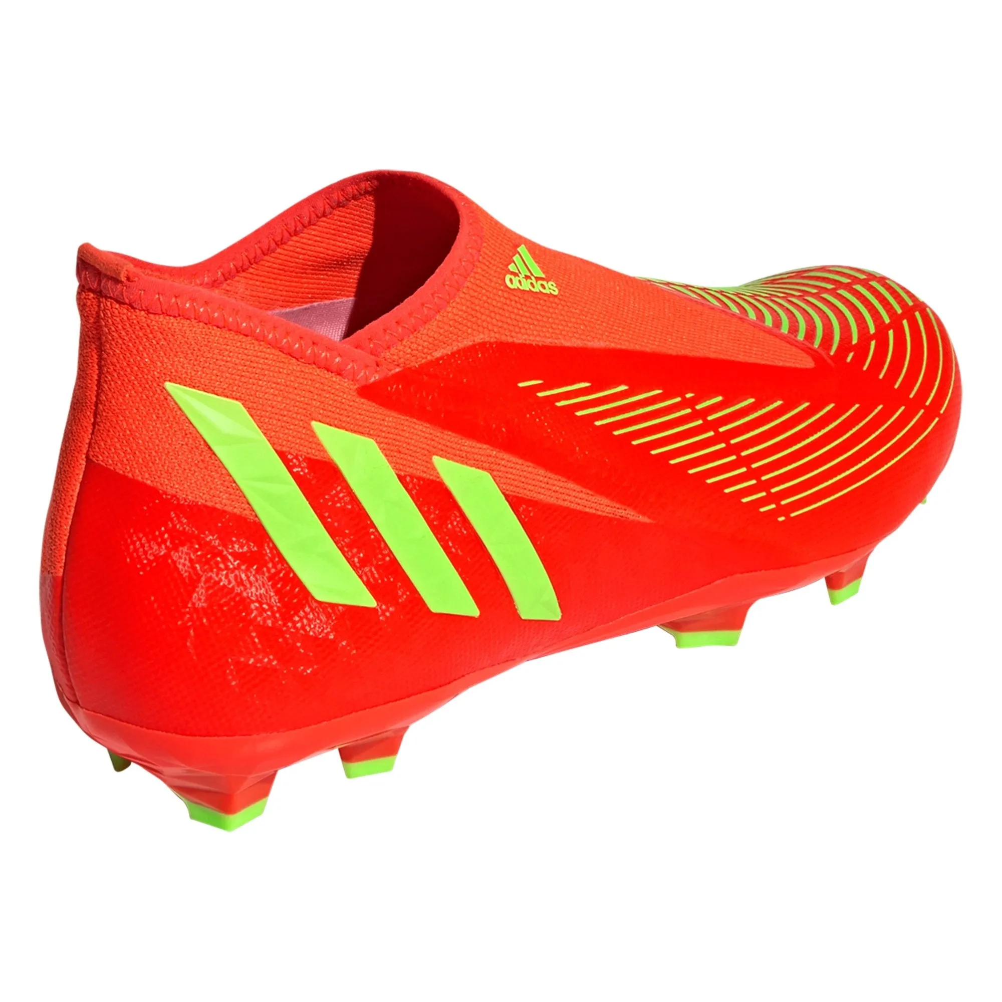 adidas Predator Edge.3 Laceless FG Firm Ground Soccer Cleat - Solar Red/Solar Green/Core Black