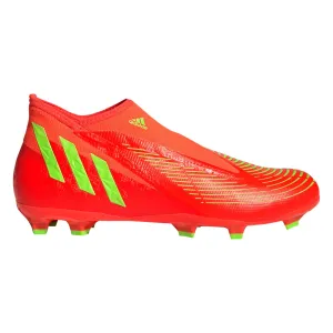 adidas Predator Edge.3 Laceless FG Firm Ground Soccer Cleat - Solar Red/Solar Green/Core Black