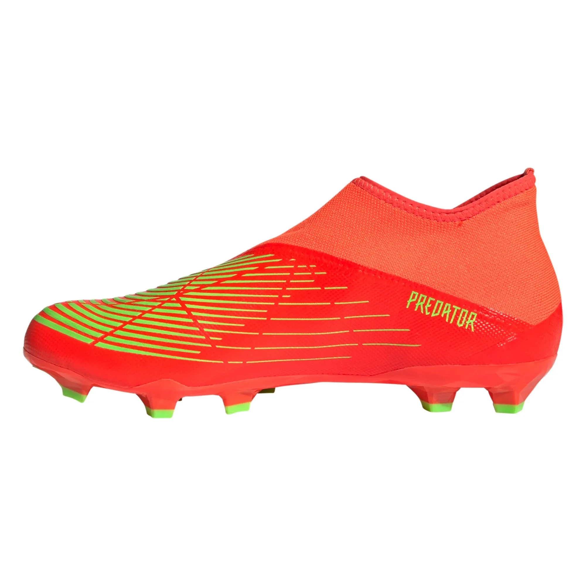 adidas Predator Edge.3 Laceless FG Firm Ground Soccer Cleat - Solar Red/Solar Green/Core Black