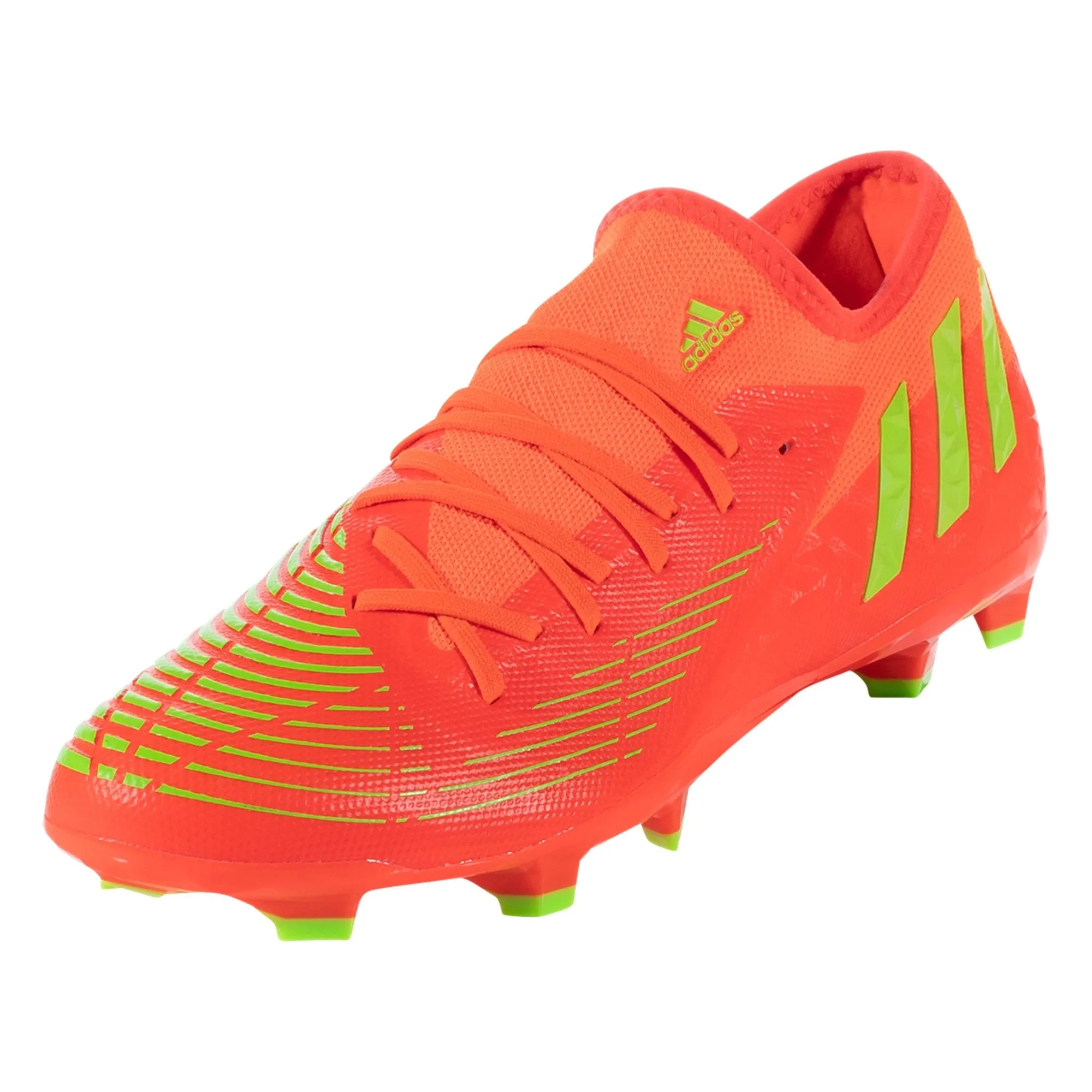 adidas Predator Edge.3 Low Cut FG Firm Ground Soccer Cleat - Solar Red/Solar Green/Core Black