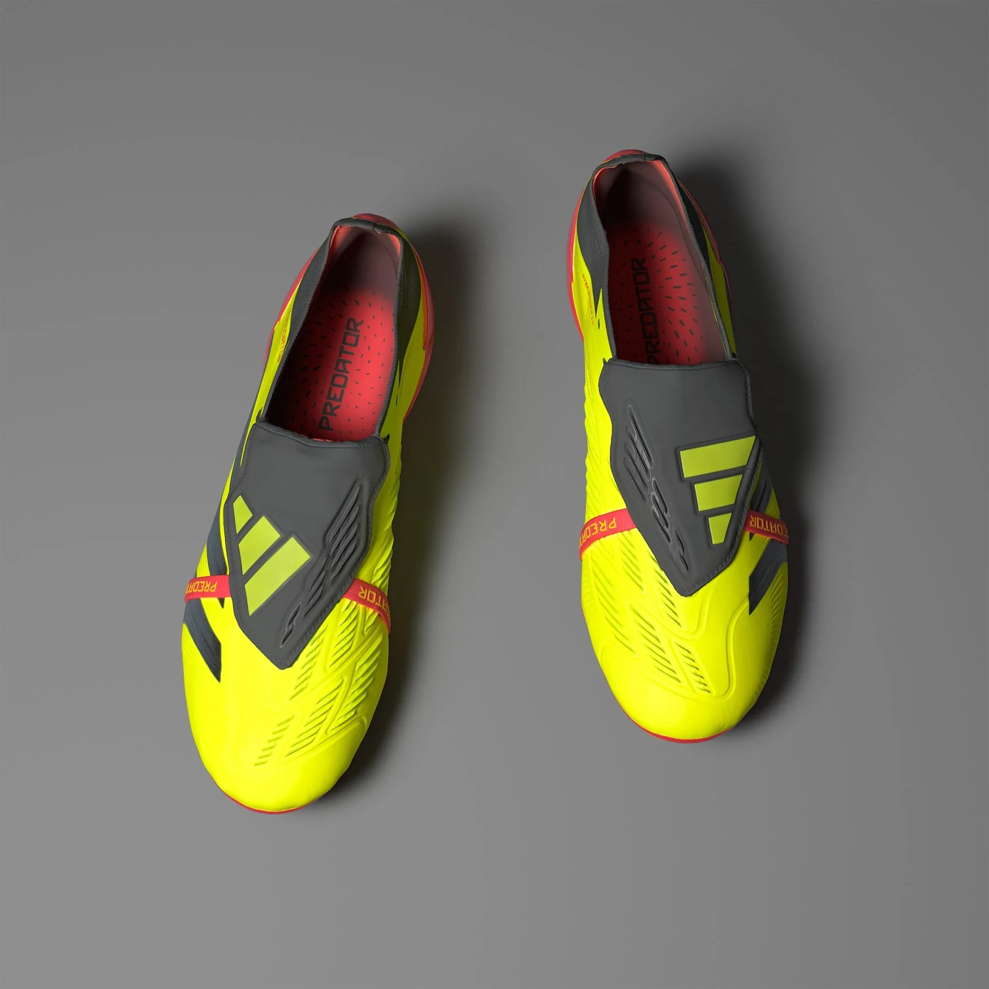 adidas Predator Elite Fold Tounge FG Firm Ground Soccer Cleat - Solar Yellow/Core Black/Solar Red