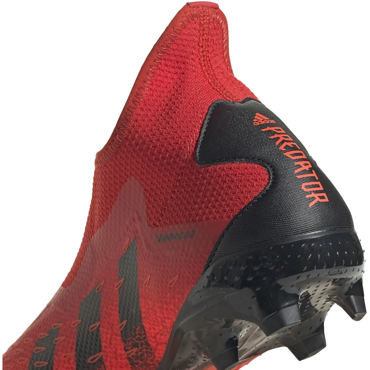 adidas Predator Freak.3 Lace Less FG Soccer Cleats FY6295 RED/BLK