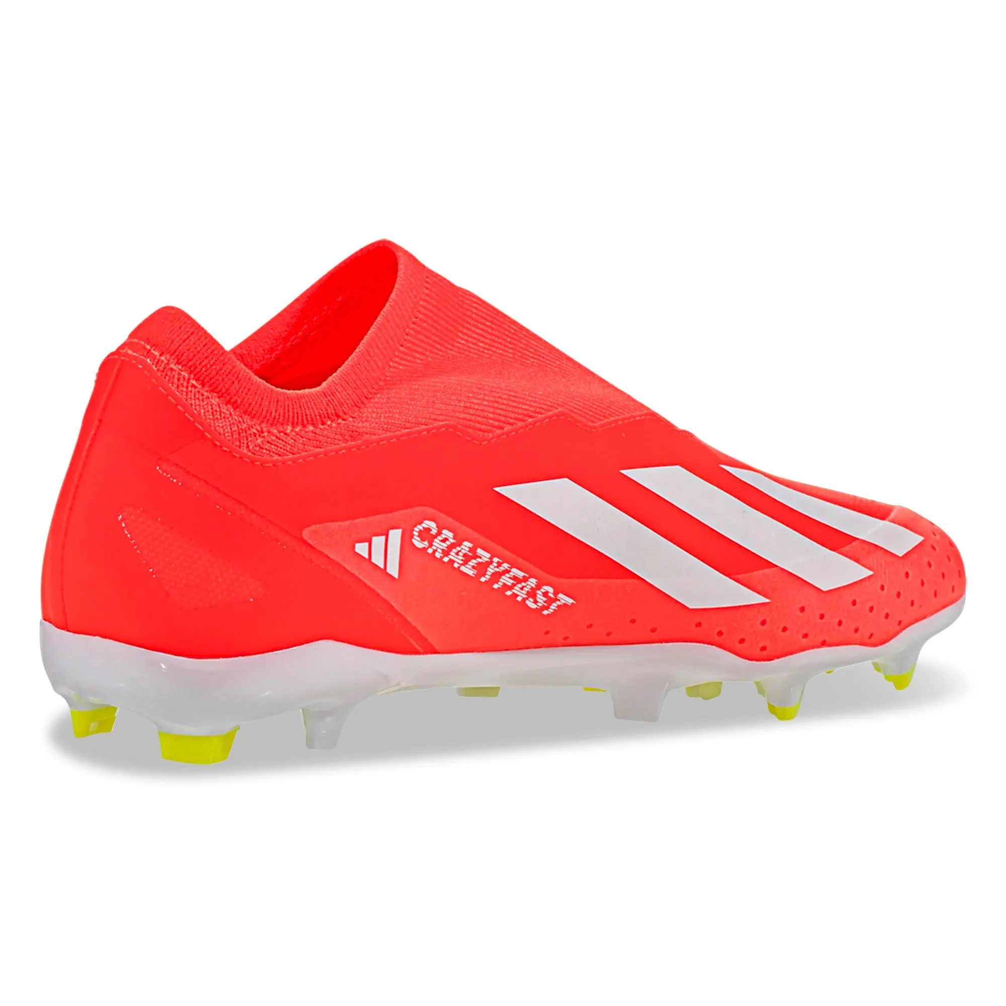 adidas X Crazyfast League LL FG Soccer Cleats (Solar Red/White/Solar Yellow)