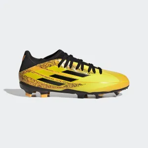 adidas X Speedflow Messi.3 FG Junior Cleats GW7420 SOLAR GOLD/CORE BLACK/BRIGHT YELLOW