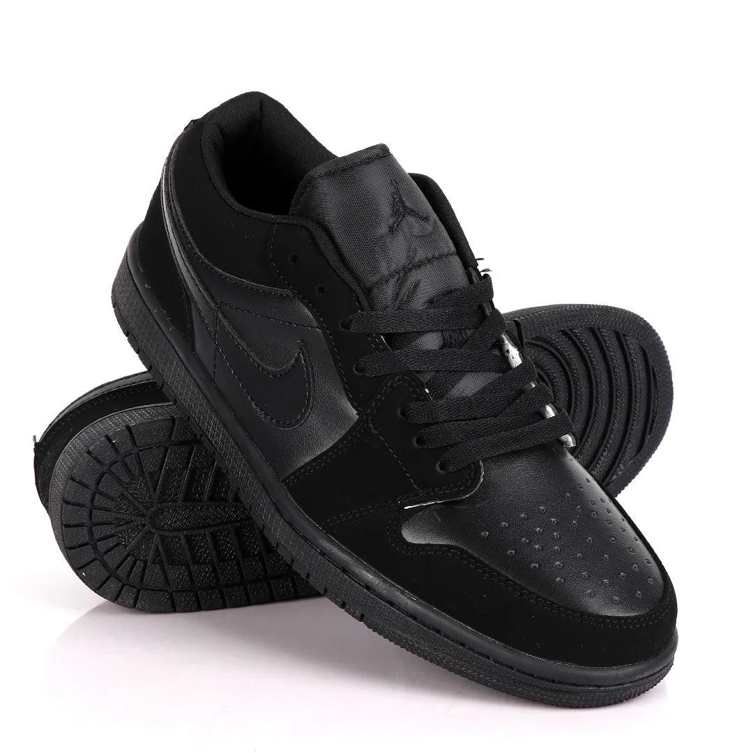 Air Jordan 1 Low All Black Sneakers