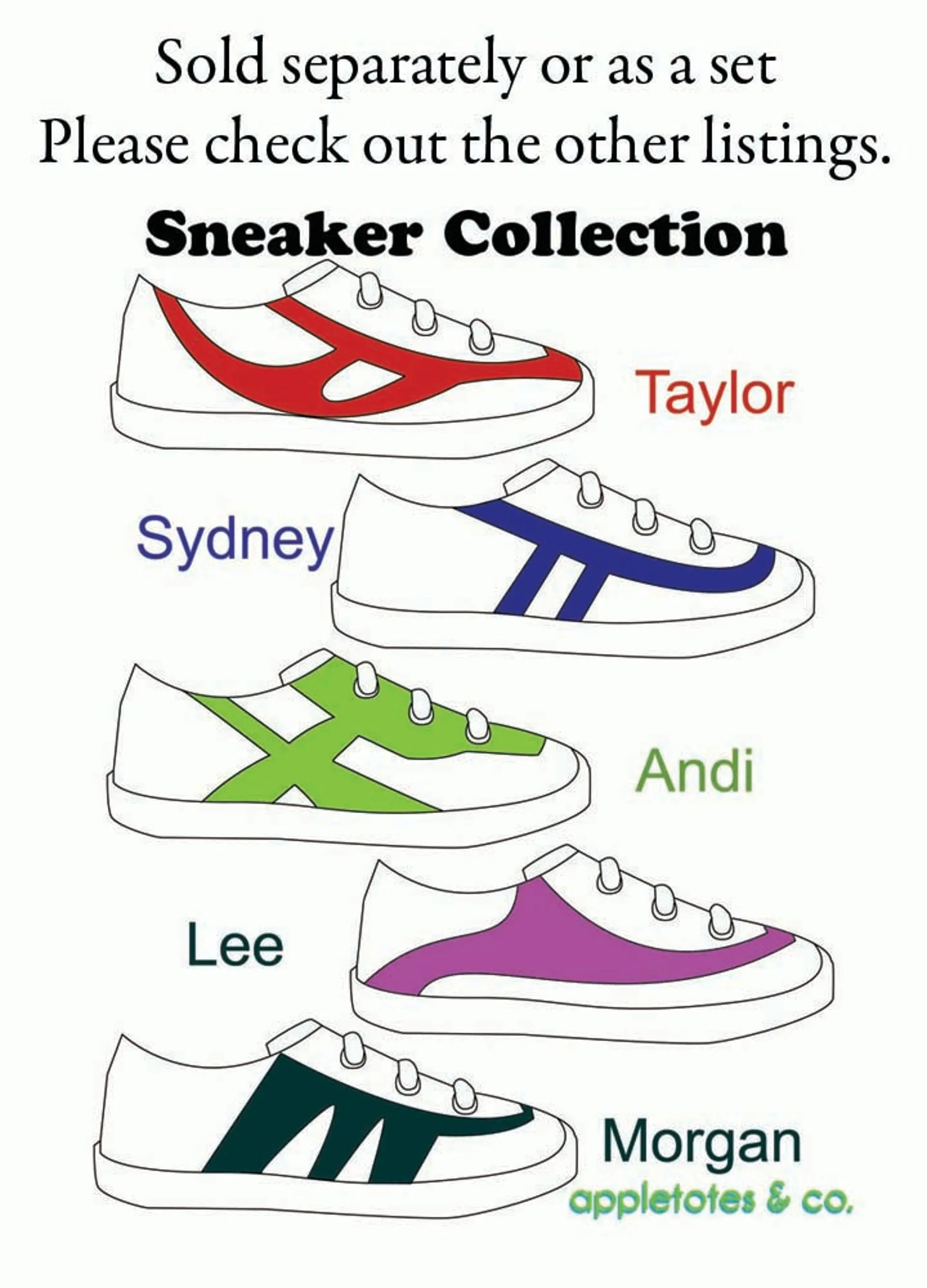 Andi Sneakers ITH Embroidery Pattern for 18 Inch Dolls