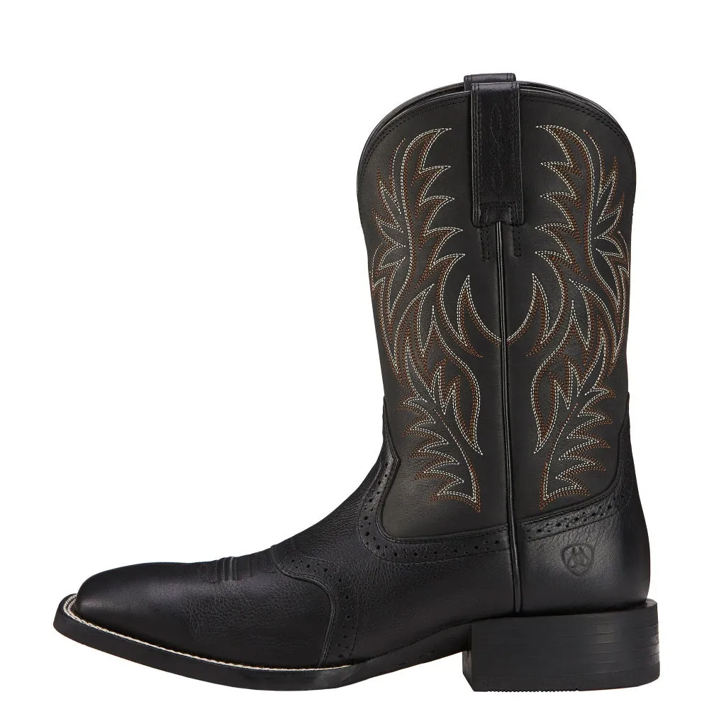 Ariat Mens Sport Western Wide Square Toe Boots - 10016292