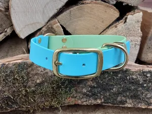 Baby Blue & Apple Green Waterproof Collar