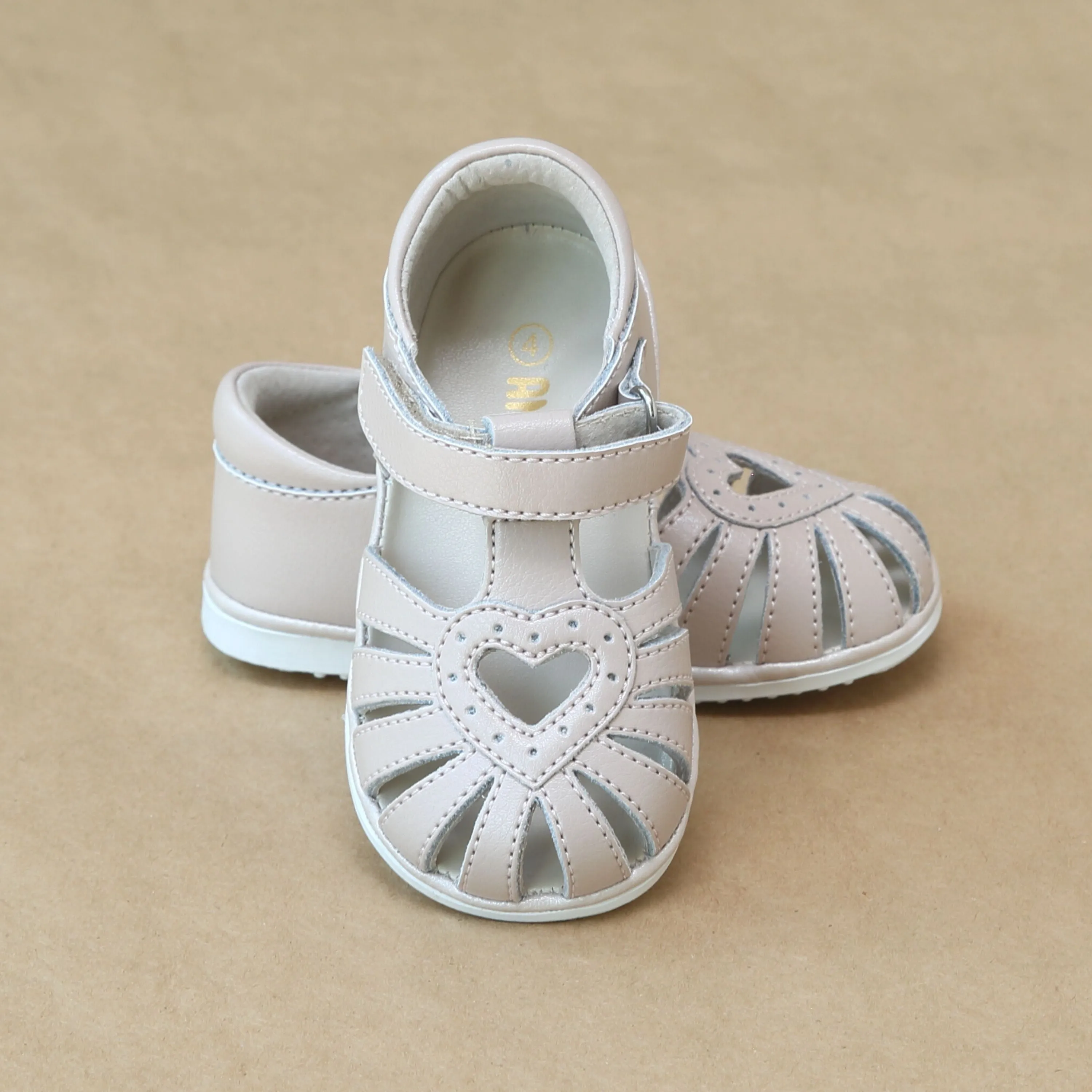 Baby Girls Open Heart Caged Sandal