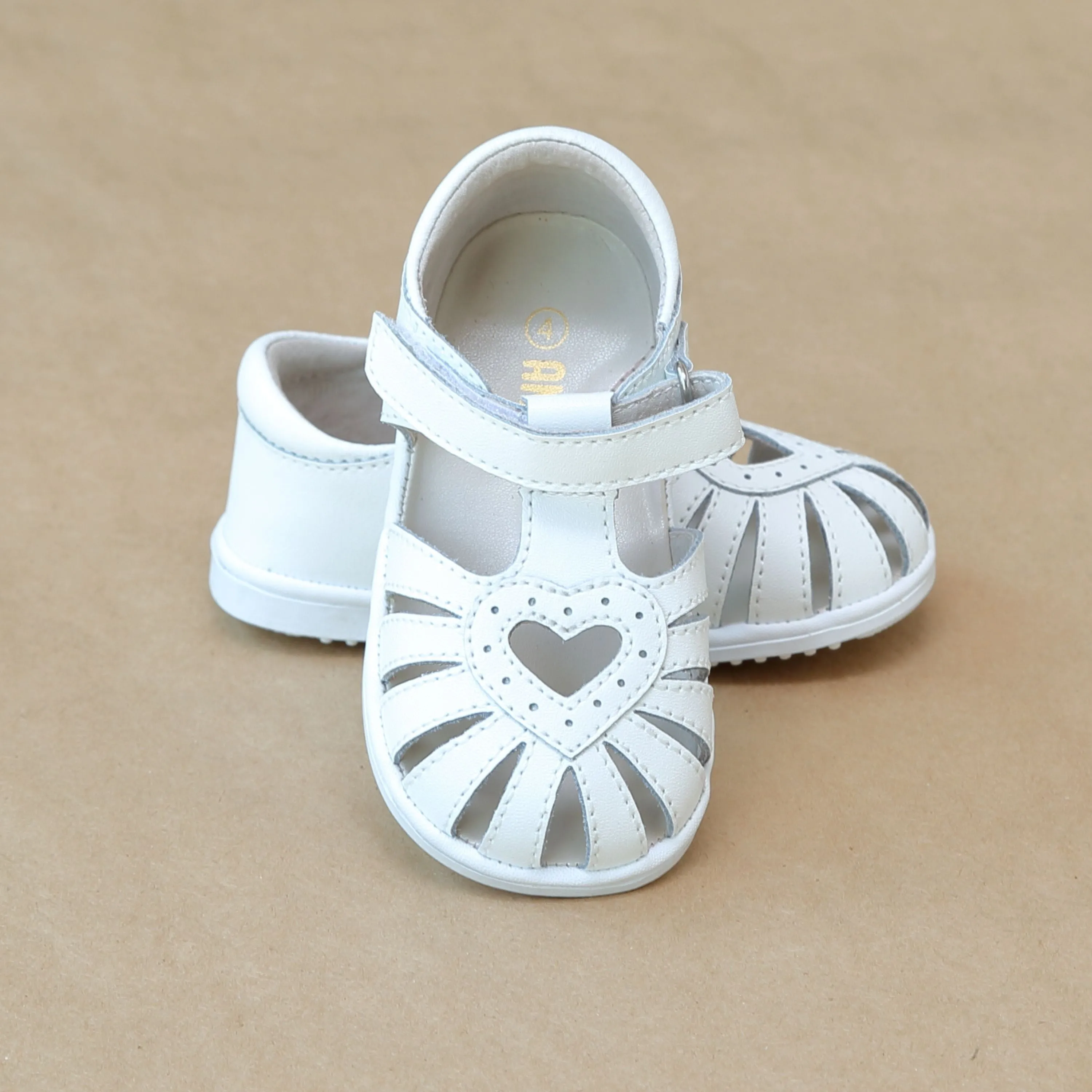 Baby Girls Open Heart Caged Sandal