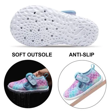 Barerun Baby Boys Girls Water Sport Shoes Barefoot Kids Aqua Socks Quick-Dry Beach Swim Pool Shoes Mermaid Scale InfantMermaid Scale,