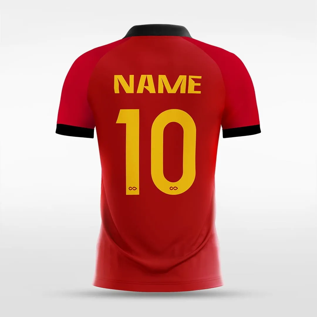 Belgium - Customized Men's Sublimated Soccer Jersey