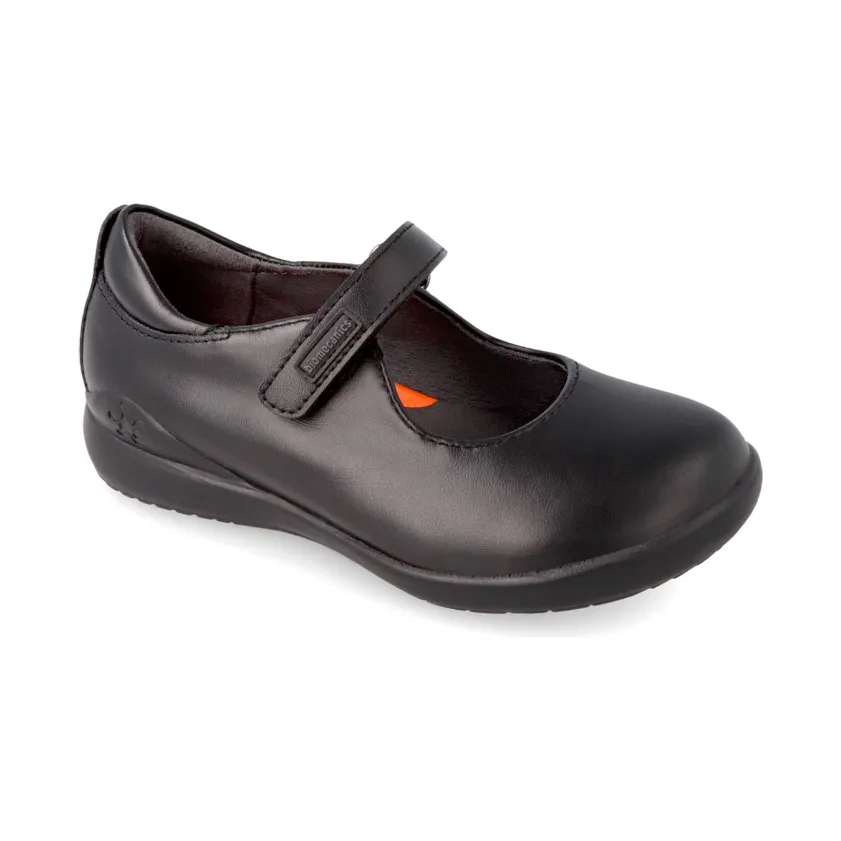 Biomecanics Girls School Shoe 181120-A Black Leather