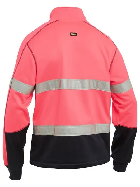 Bisley Men's Taped Hi Vis Zip Front Fleece (BK6611T)