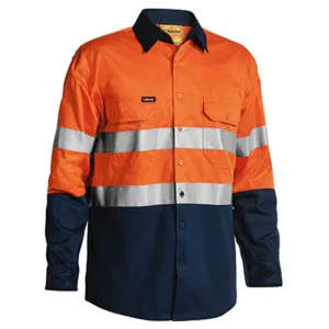 Bisley Taped Hi Vis Cool Lightweight Shirt-Long Sleeve (BS6896)