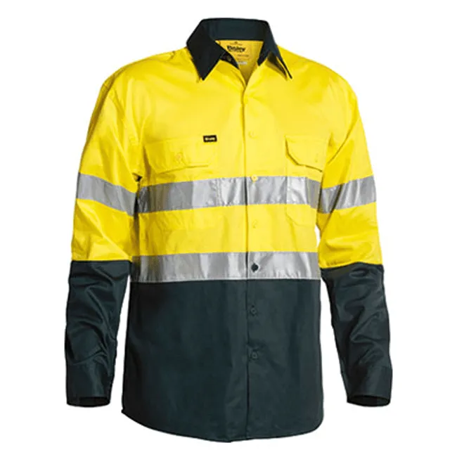 Bisley Taped Hi Vis Cool Lightweight Shirt-Long Sleeve (BS6896)