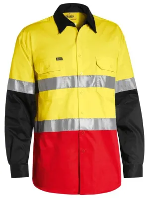 Bisley Taped Hi Vis Cool Lightweight Shirt -Long Sleeve Shirt (BS6697T)