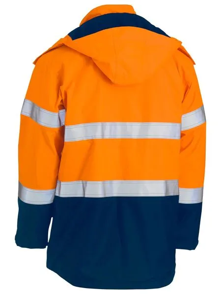 Bisley Taped Two Tone Hi Vis FR Wet Weather Shell Jacket (BJ8110T)