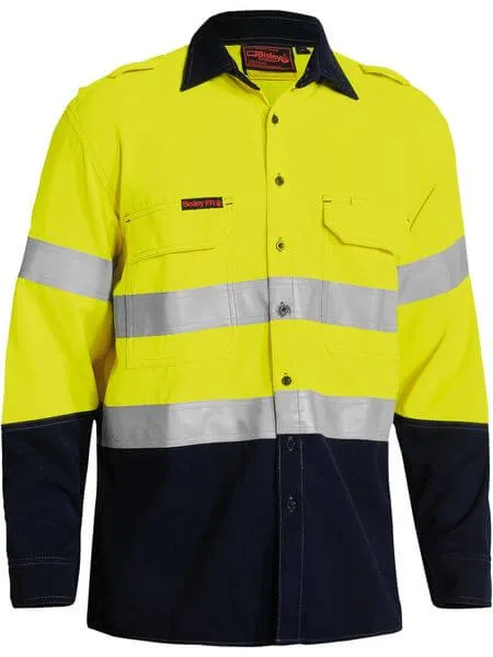 Bisley Tencate Tecasafe® Plus 700 Taped Hi Vis Fr Vented Shirt-(BS8082T)