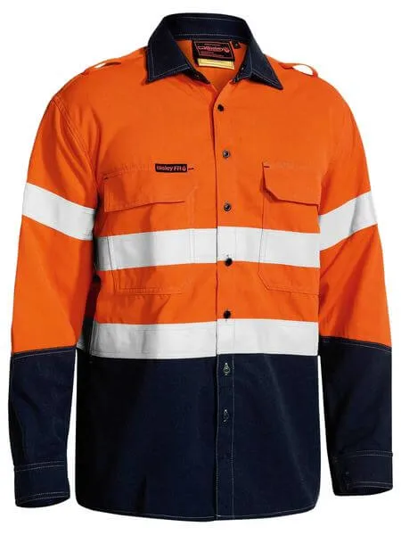 Bisley Tencate Tecasafe® Plus 700 Taped Hi Vis Fr Vented Shirt-(BS8082T)