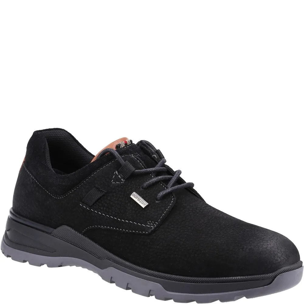 Black Nubuck Pele Lace-Up Shoes