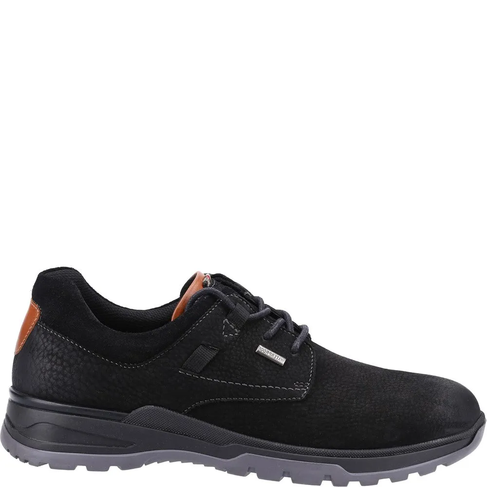 Black Nubuck Pele Lace-Up Shoes