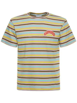 Bluemarble   Striped bowling cotton t-shirt 