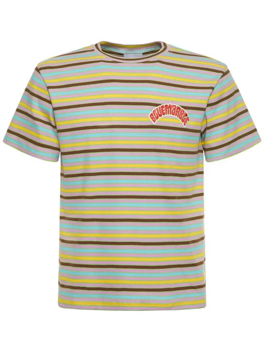 Bluemarble   Striped bowling cotton t-shirt 