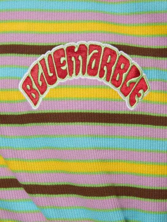 Bluemarble   Striped bowling cotton t-shirt 