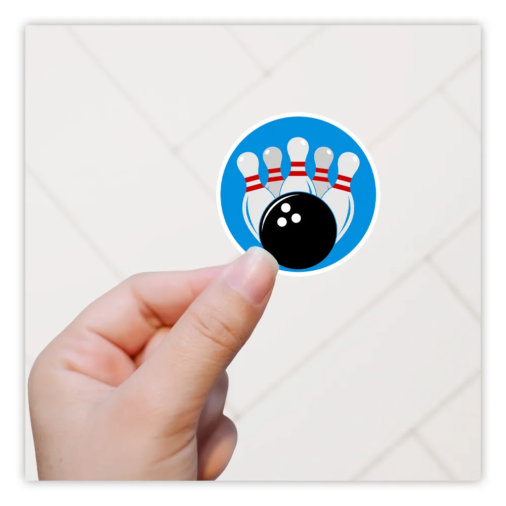 Bowling Die Cut Sticker (1583)