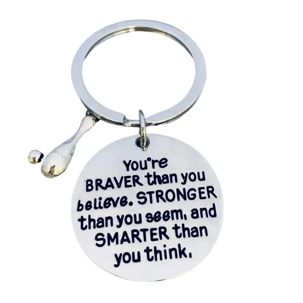 Bowling Keychain -Braver Than You Believe