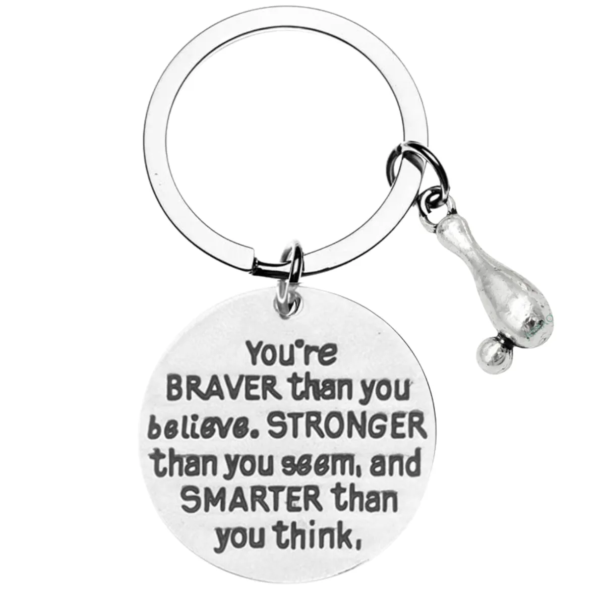 Bowling Keychain -Braver Than You Believe